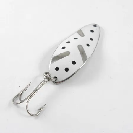 Little Cleo (Hula Girl) Blinker, Nickel / Weiß, 10g, Vintage, #1441