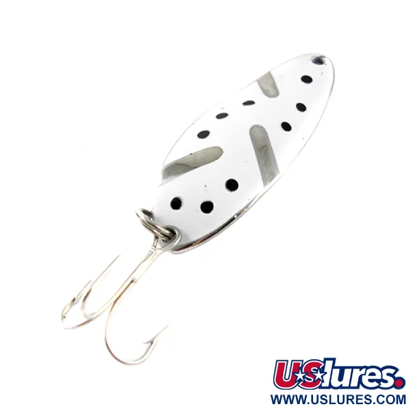 Little Cleo (Hula Girl) Blinker, Nickel / Weiß, 10g, Vintage, #1441