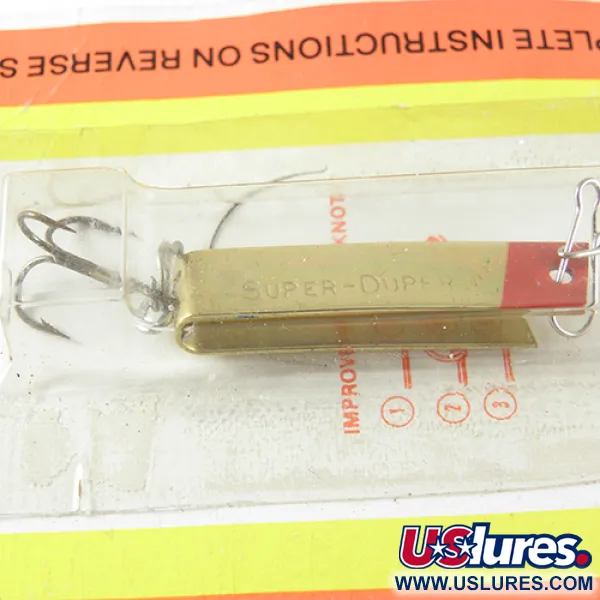 Luhr Jensen Super Duper 502 Spoon, Gold / Rot, 2,5g, U-Form, #1457