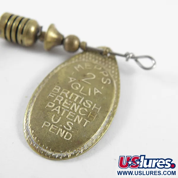 Mepps Aglia 2 Spinner, Messing, 4.5g, Klassisches Design, #1503