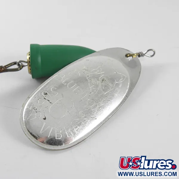 Blue Fox Super Vibrax 6 Spinner, Nickel / Grün, 18g, Messinggetriebe, #1506