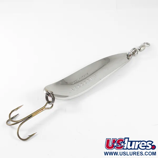 Luhr Jensen Krocodile Blinker, Nickel/Rot, 28g, Fernwurf-Form, #1509