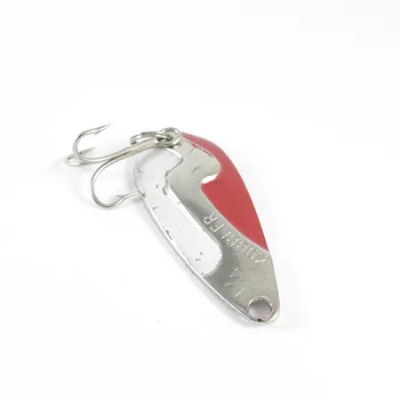 Weber Kobbler Blinker, Nickel / Rot / Weiß, 7g, Metallrelief, #1529