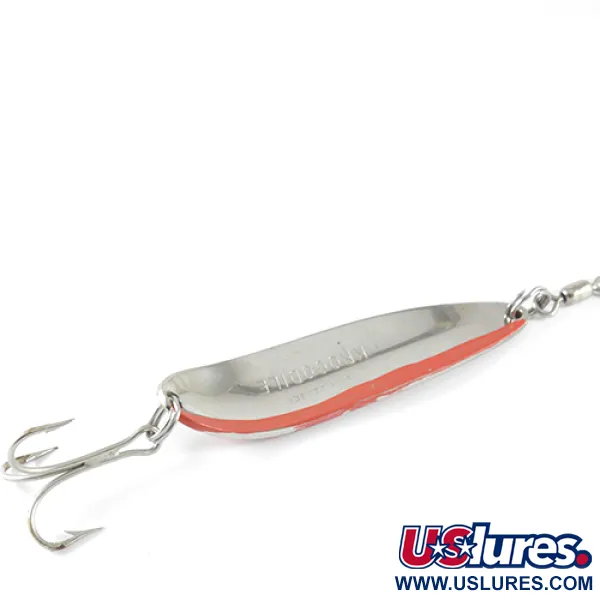 Luhr Jensen Krocodile Blinker, Nickel / Rot, 28g, Weitwurf, #1533