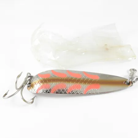 Luhr Jensen Krocodile Blinker, Nickel / Rot, 28g, Weitwurf, #1533