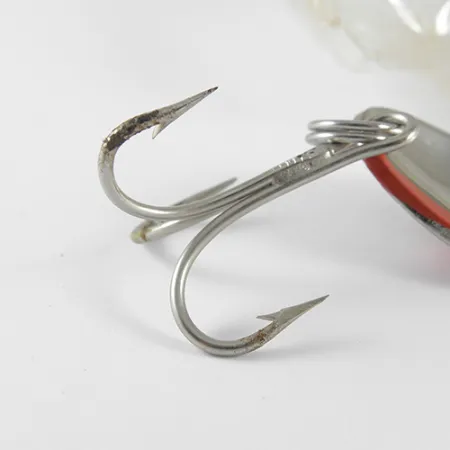 Luhr Jensen Krocodile Blinker, Nickel / Rot, 28g, Weitwurf, #1533