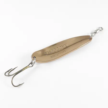 Luhr Jensen Krocodile Blinker, Kupfer/Rot, 21g, Hammerschlag, #1535