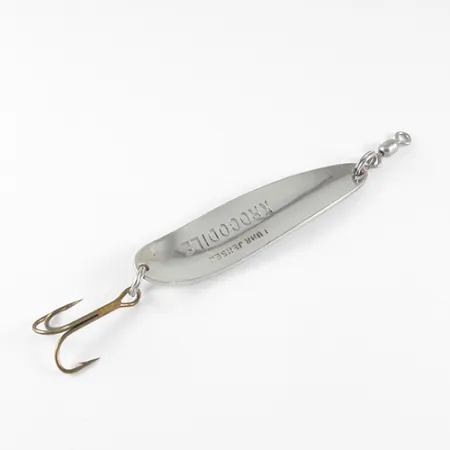 Luhr Jensen Krocodile Blinker, Nickel Gehämmert / Rot, 14g, #1537