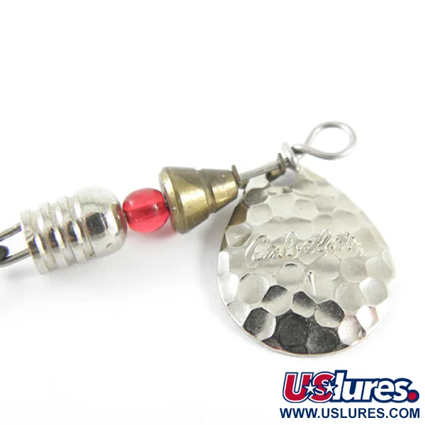 Cabela's 1 Spinner, Nickel, 4g, gehämmertes Blatt, #1542