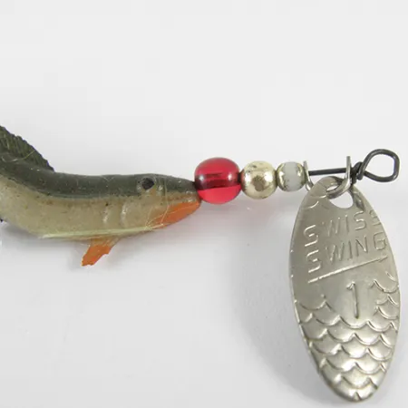 Renosky Lures Swiss Swing 1 Spinner, Nickel, 2.5g, Softbody, #1545