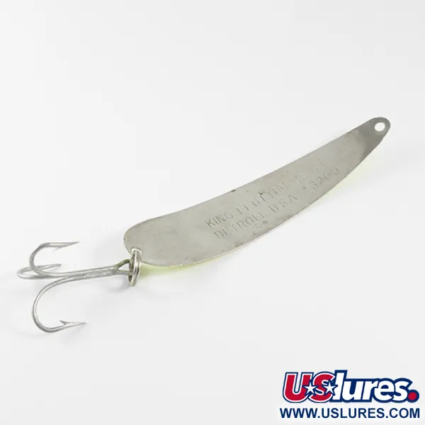 King Flutter Devle 3200 Schlepplöffel, Leuchtgelb, 9g, Nickel, #1591