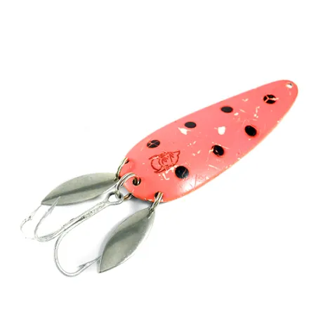 Eppinger Dardevle Klicker Blinker, Fluo Orange/Nickel, 28g, Doppelblatt, #1599