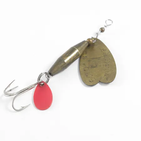 Luhr Jensen Les Davis Bolo Spinner, Messing / Orange, 10g, #1608