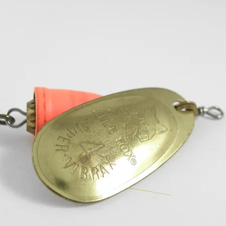 Blue Fox Super Vibrax 4 Spinner, Messing / Orange, 10,5g, Finnland, #1617