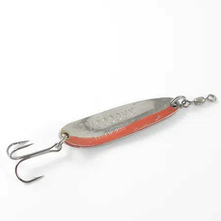 Luhr Jensen Krocodile Die #3 Blinker, Nickel/Rot, 14g, Schuppen, #1664