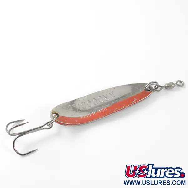 Luhr Jensen Krocodile Die #3 Blinker, Nickel/Rot, 14g, Schuppen, #1664