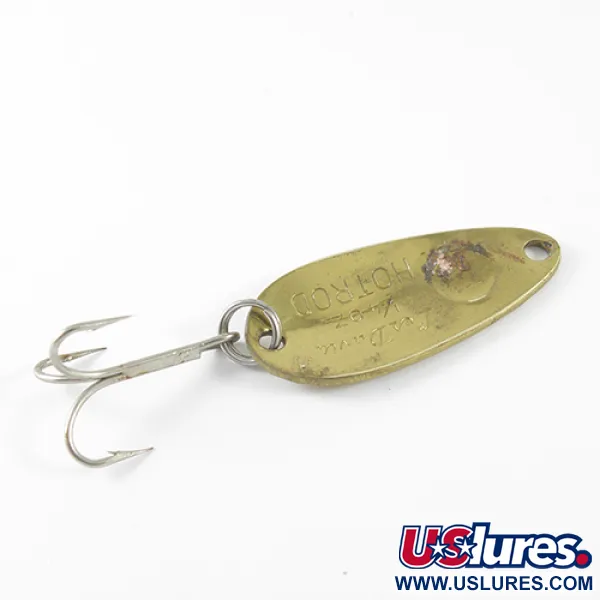Luhr Jensen Les Davis Hotrod Blinker, Gold gehämmert, 7g, #1671