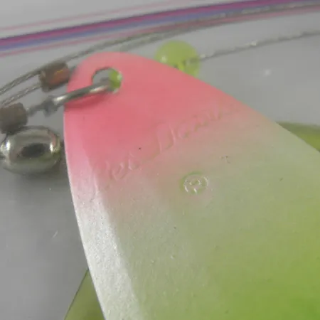 Luhr Jensen Les Davis Lake Troll Locklöffel, Fluo Grün/Pink, 28g, #1711