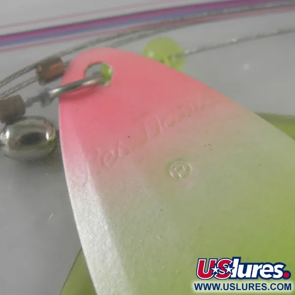 Luhr Jensen Les Davis Lake Troll Locklöffel, Fluo Grün/Pink, 28g, #1711