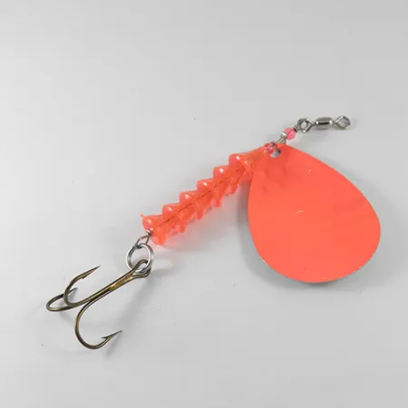 Luhr Jensen Dave Davis Spinner, Orange/Nickel, 17g, Gehämmert, #1712