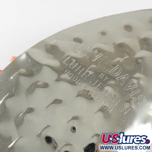 Luhr Jensen Dave Davis Spinner, Orange/Nickel, 17g, Gehämmert, #1712