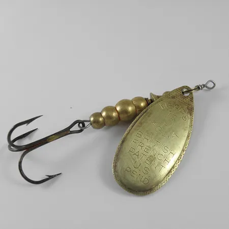 Mepps Aglia 5 Spinner, Messing, 14g, Patentblatt, #1719