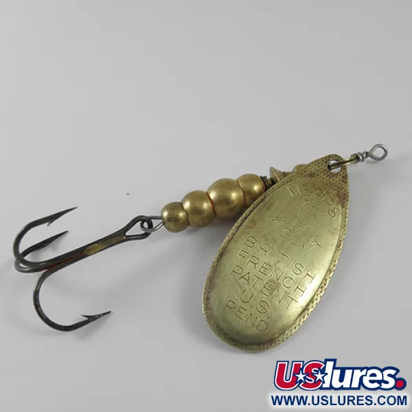 Mepps Aglia 5 Spinner, Messing, 14g, Patentblatt, #1719