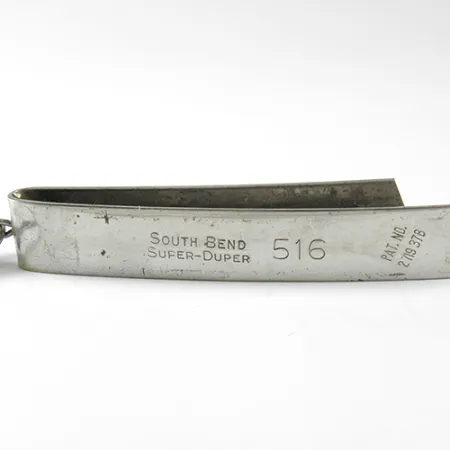 South Bend Super-Duper 516 Blinker, Nickel, 18g, Patentstempel, #1721