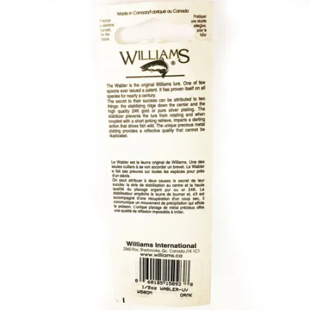 Williams Wabler W50 UV Blinker, Gold/Silber/Rot, 14g, UV-Kante, #1730