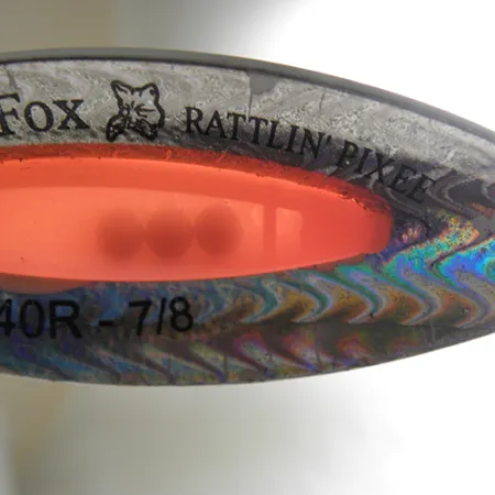 Blue Fox Rattlin Pixee Blinker, Rainbow Nickel/Orange, 25g, #1738