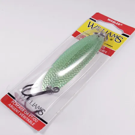 Williams Wabler W60 Blinker, Silber/Grün, 21g, echtversilbert, #1764