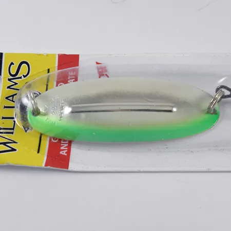 Williams Wabler W50 Glow Blinker, Silber/Grün, 14g, Leuchteffekt, #1766