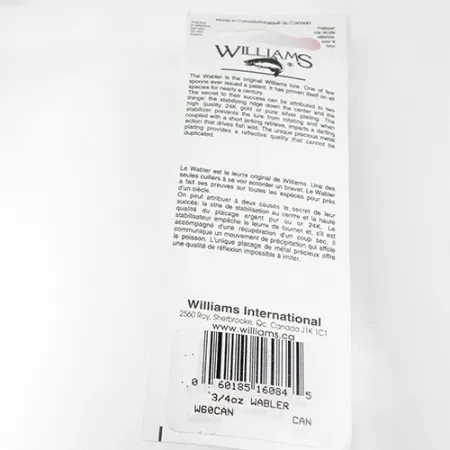 Williams Wabler W60 Löffelblinker, Silber/Hellgrün, 21g, #1767
