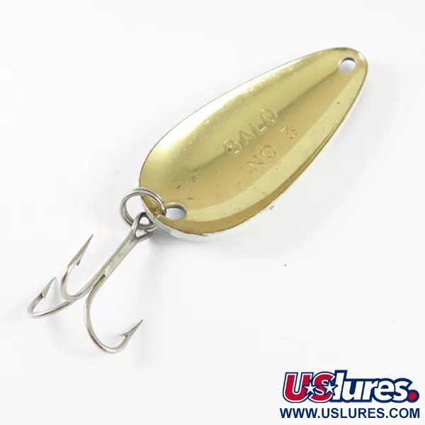 Balo 3 Blinker, Schwarz / Weiß / Messing, 14g, Wellenmuster, #1771