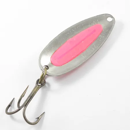 Nebco Pixee Blinker, Nickel / Pink, 14g, Hammerschlag-Dekor, #1796