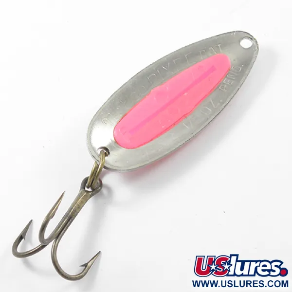 Nebco Pixee Blinker, Nickel / Pink, 14g, Hammerschlag-Dekor, #1796