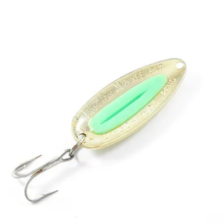 Blue Fox Pixee Blinker, Gold / Fluorescent Green, 14g, Lachsei, #1800