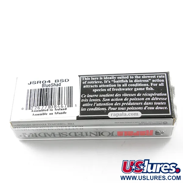 Rapala Jointed Shad Rap Rattlin 40, Hellblau, 5g, Schwebend, #1832