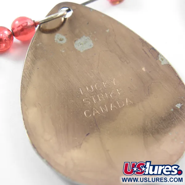 Lucky Strike Tandem-Spinner, Nickel/Kupfer/Rot, 12.5g, Doppelblatt, #1833