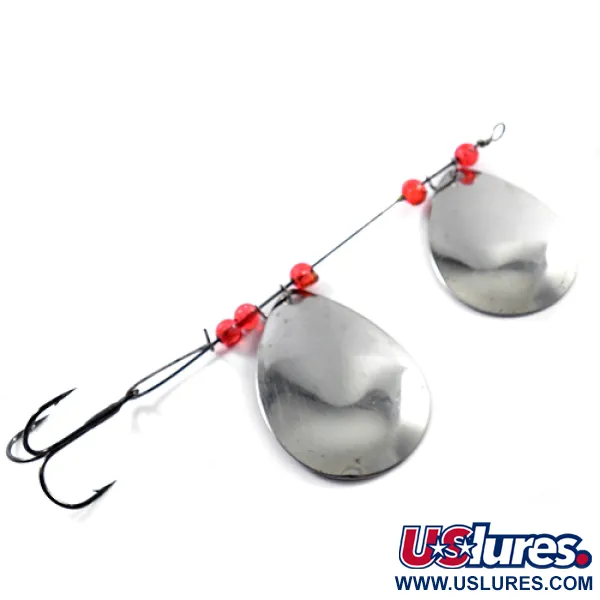 Lucky Strike Tandem-Spinner, Nickel/Kupfer/Rot, 12.5g, Doppelblatt, #1833