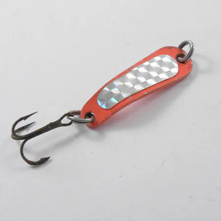 Luhr Jensen Hus-lure Blinker, Orange / Hologramm, 2g, Vintage, #1835