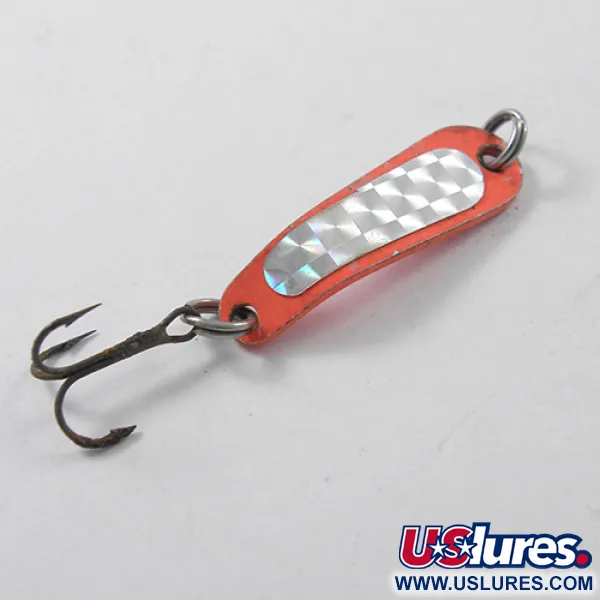 Luhr Jensen Hus-lure Blinker, Orange / Hologramm, 2g, Vintage, #1835