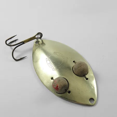 Lucky Strike Gold Red Flash Blinker, Messing, 21g, Holzaugen, #1840