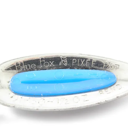Blue Fox Pixee Blinker, Nickel / Blau, 14g, Hammerschlag, #1858