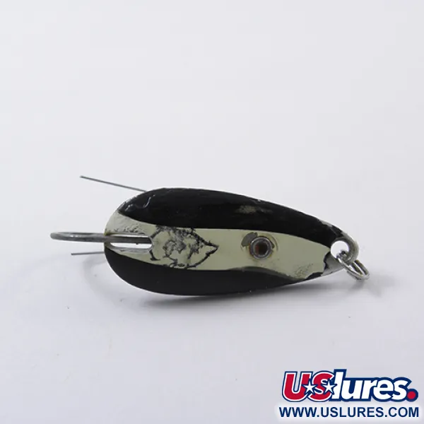 Eppinger Weedless Dardevle Midget Blinker, Schwarz/Weiß/Nickel, 6g, #1867