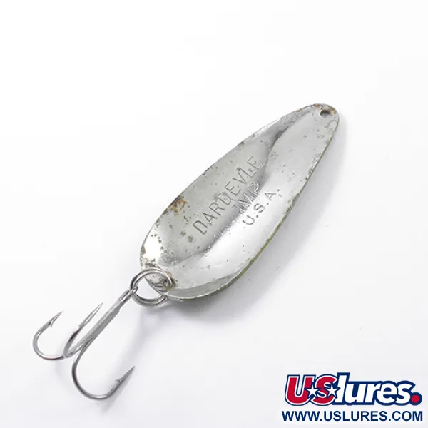 Eppinger Dardevle Imp Blinker, Frog/Nickel, 11g, Vintage, #1869