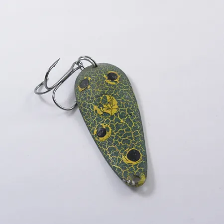 Eppinger Dardevle Imp Blinker, Frog/Nickel, 11g, Vintage, #1869