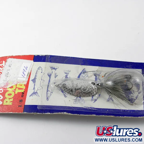 Yakima Bait Rooster Tail Spinner, Nickel/Schwarz/Weiß, 3.54g, #1872