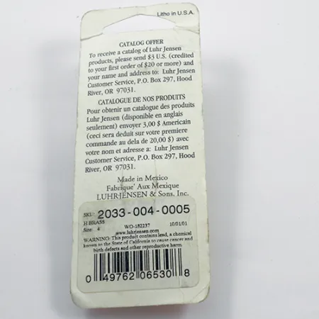 Luhr Jensen Metric Pro Spinner 4, Gold gehämmert, 11g, Spinner, #1881