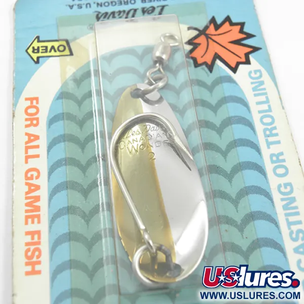 Les Davis Canadian Wonder Blinker, Nickel/Gold, 7g, 50/50 Optik, #1884